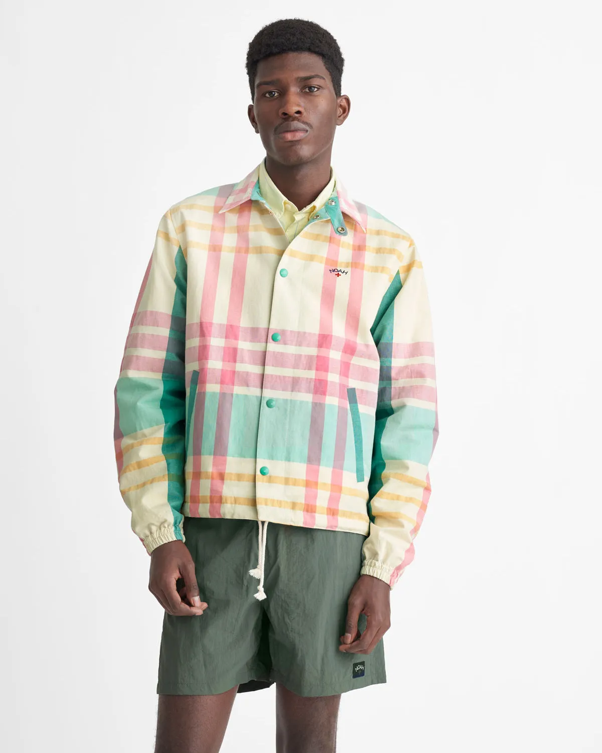 Madras Campus Jacket sold by Noah NYC product image thumbnail 5