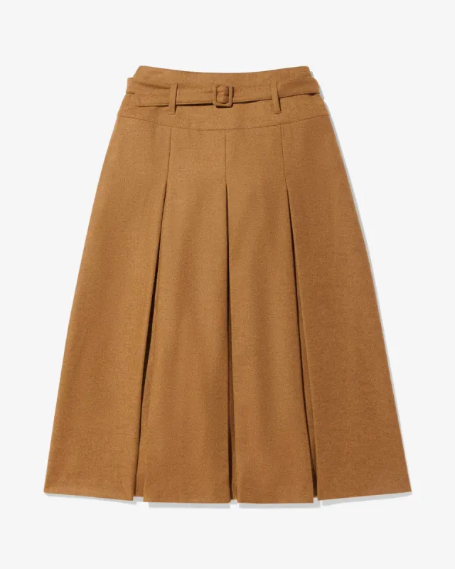 Pleated Wool Skirt made by Noah NYC