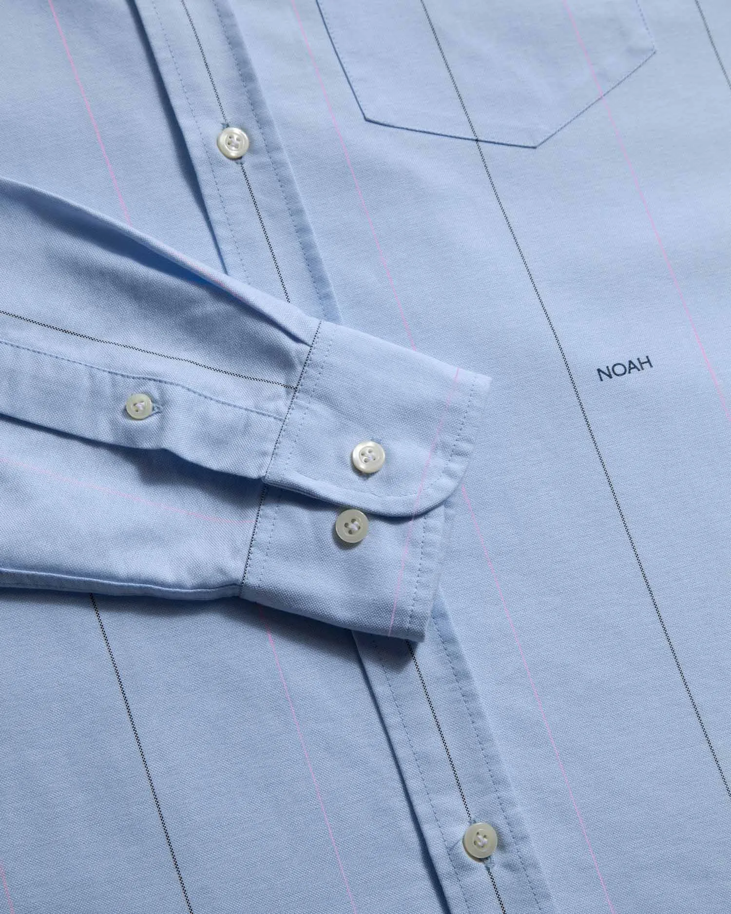 Wide Stripe Oxford Shirt sold by Noah NYC product image thumbnail 3