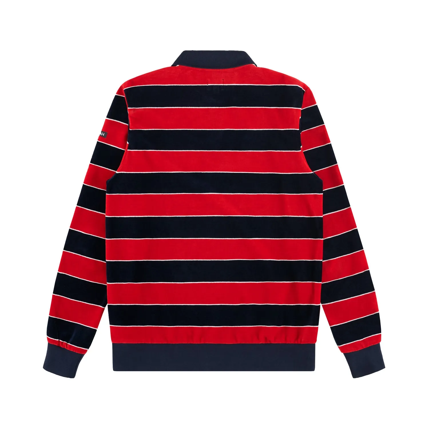 Velour Stripe Polo Pullover sold by Noah NYC product image thumbnail 2