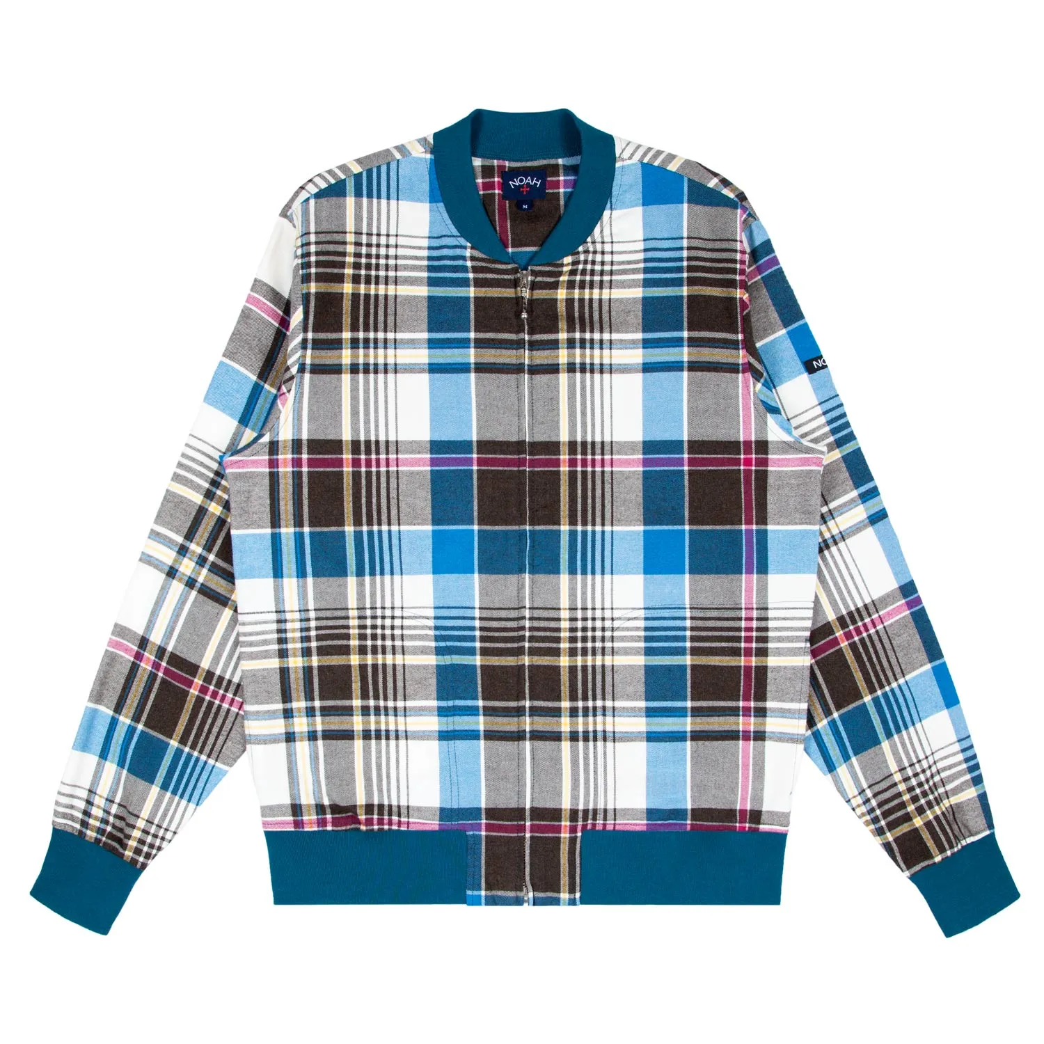 Ultrafine Plaid Bomber sold by Noah NYC
