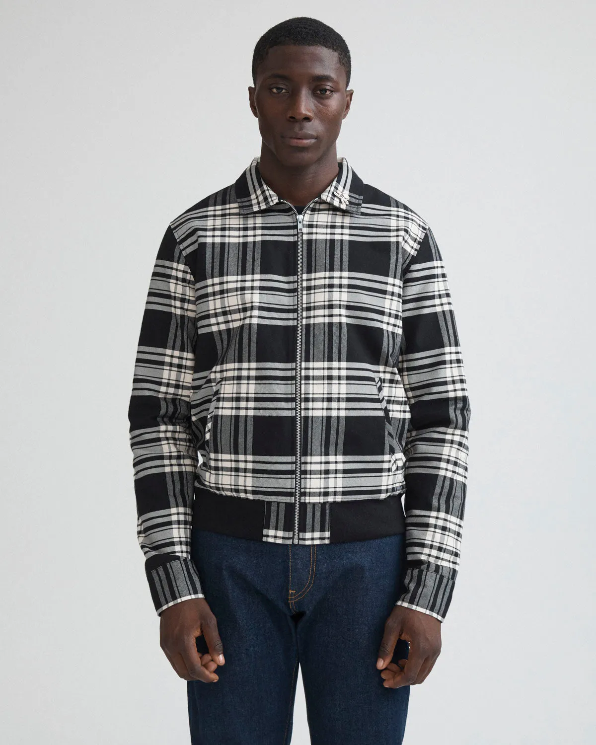 Tartan Plaid Bomber Jacket sold by Noah NYC product image thumbnail 5