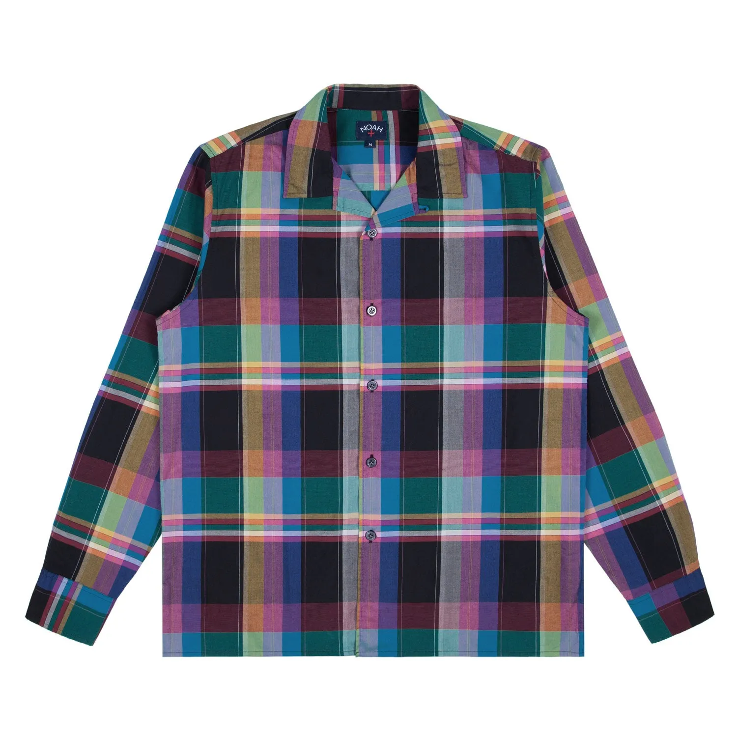 Black Madras Plaid Shirt sold by Noah NYC