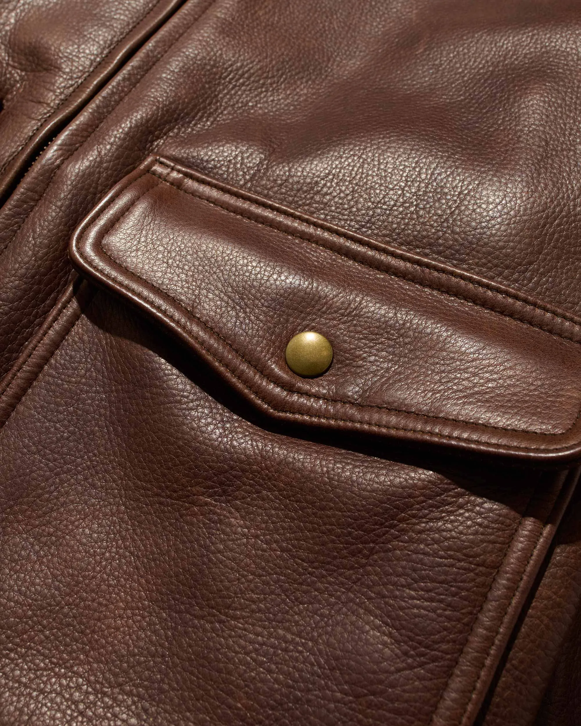 Leather A-2 Jacket sold by Noah NYC product image thumbnail 5