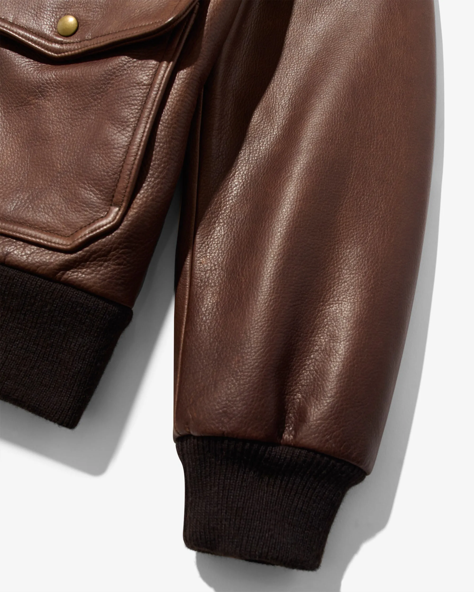 Leather A-2 Jacket sold by Noah NYC product image thumbnail 4