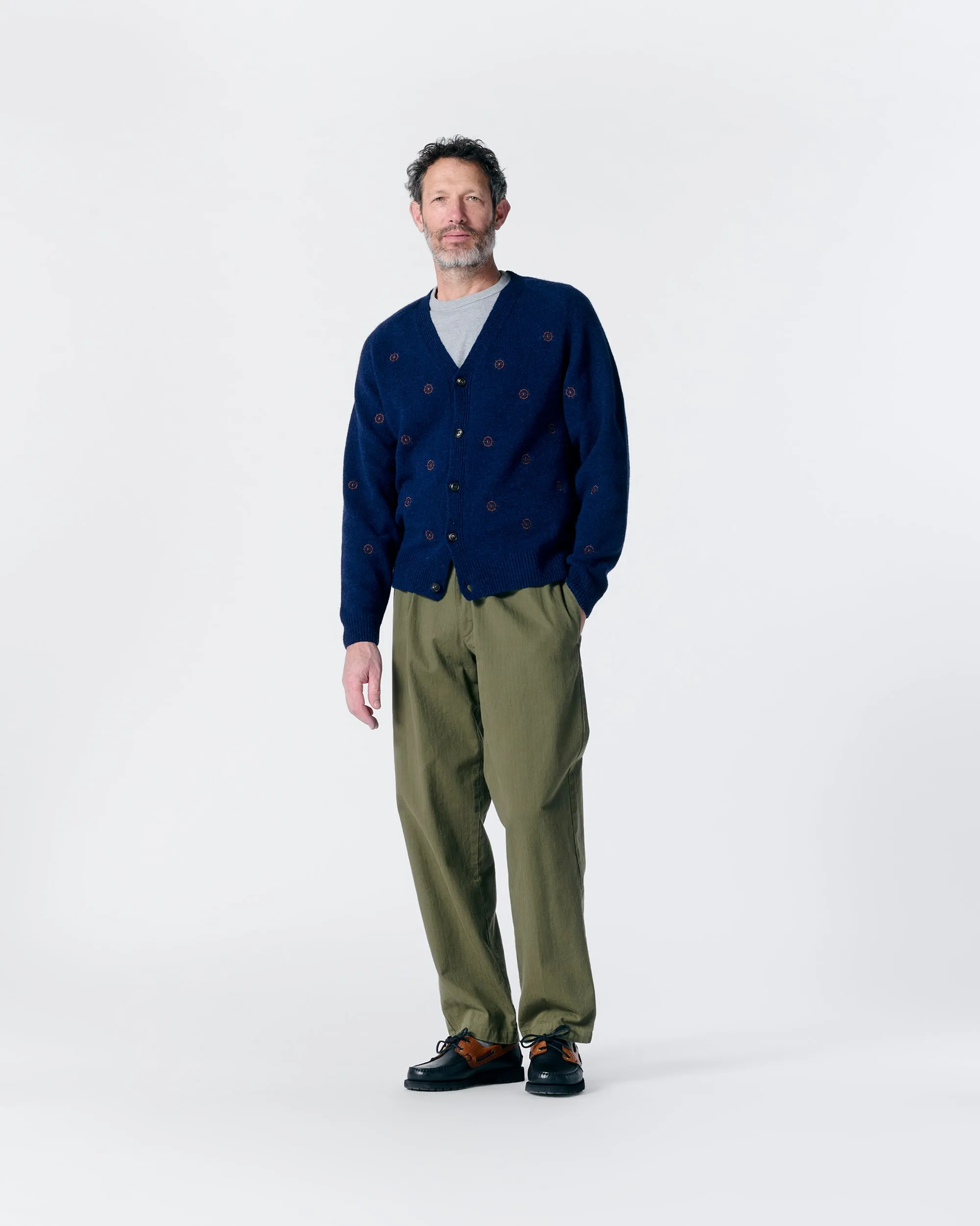 Ship Wheel Shetland Cardigan sold by Noah NYC product image thumbnail 4