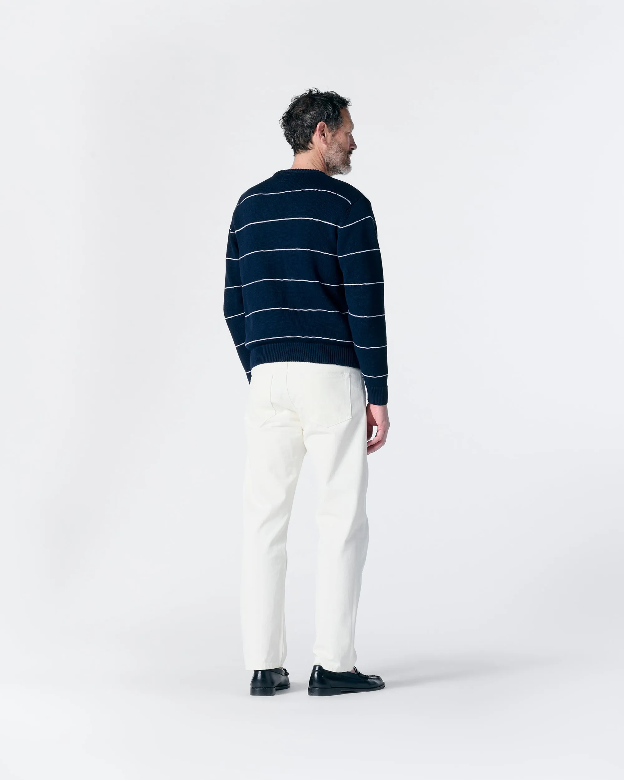 Striped V-Neck Sweater sold by Noah NYC product image thumbnail 4
