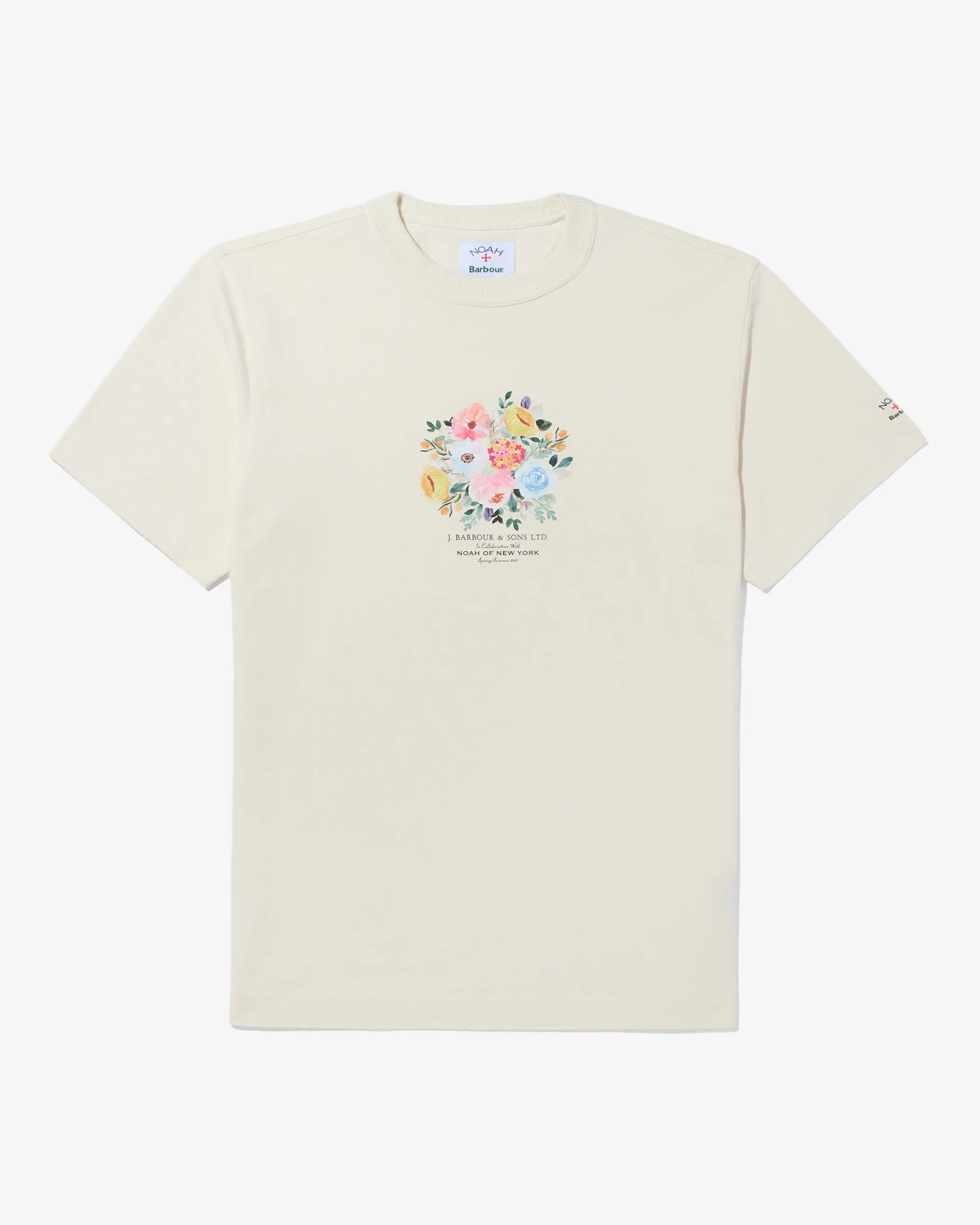 Noah x Barbour Madras Flowers Tee sold by Noah NYC