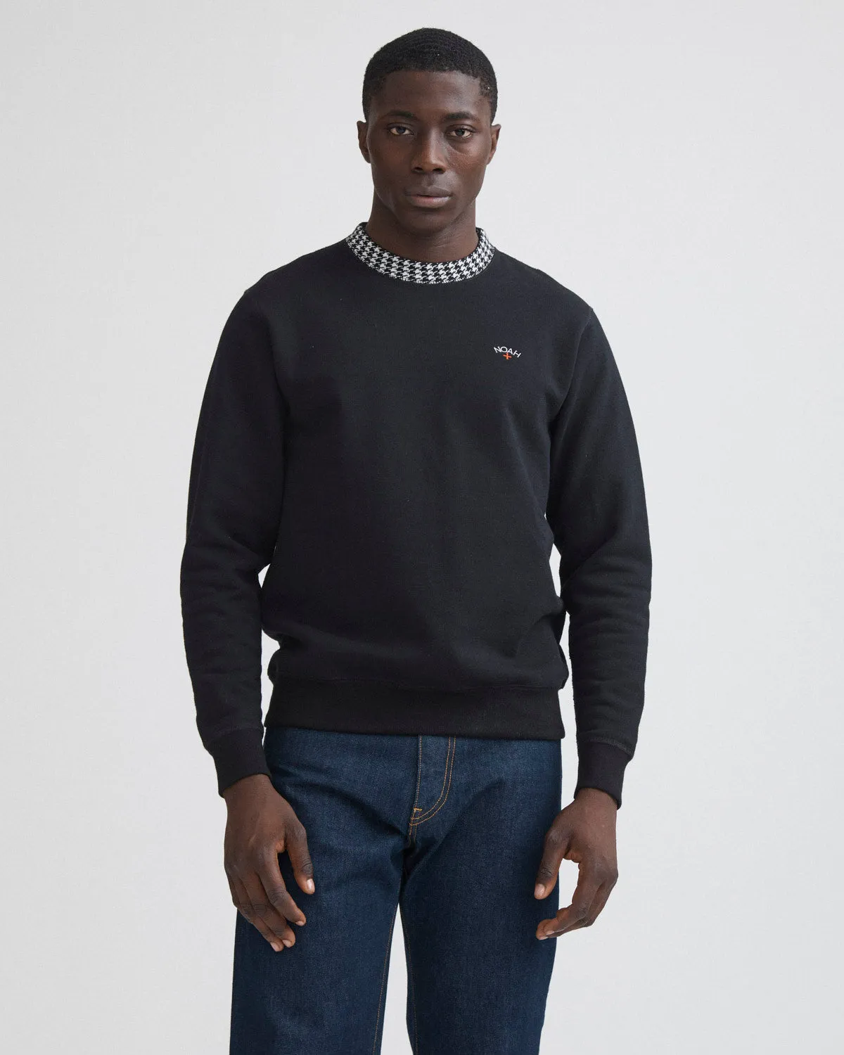 Houndstooth Collar Crewneck sold by Noah NYC product image thumbnail 3