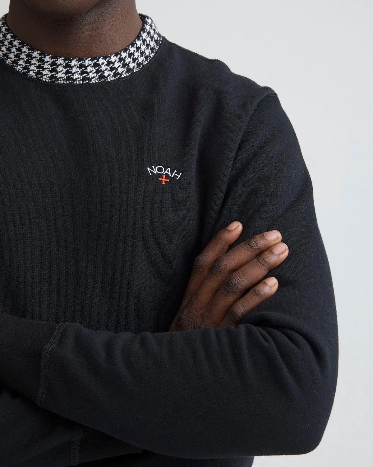 Houndstooth Collar Crewneck sold by Noah NYC product image thumbnail 4