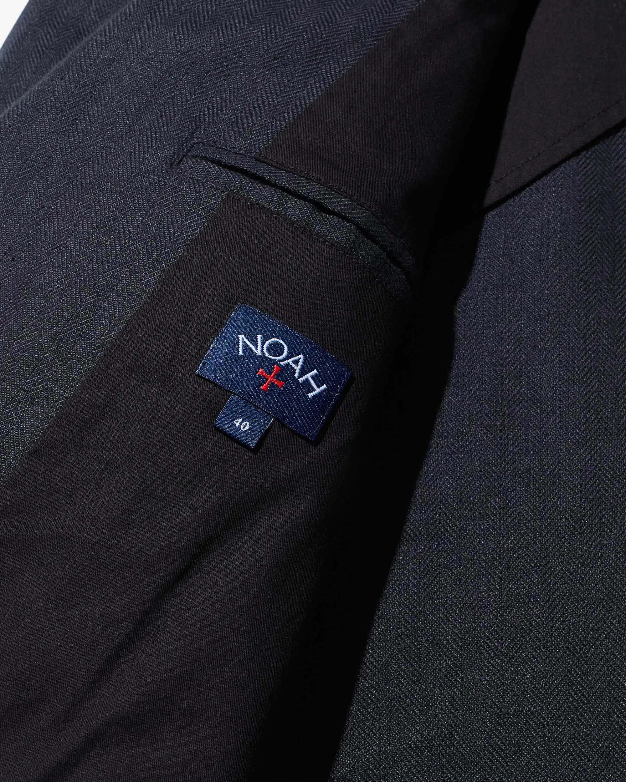 Herringbone Linen Sack Jacket sold by Noah NYC product image thumbnail 5