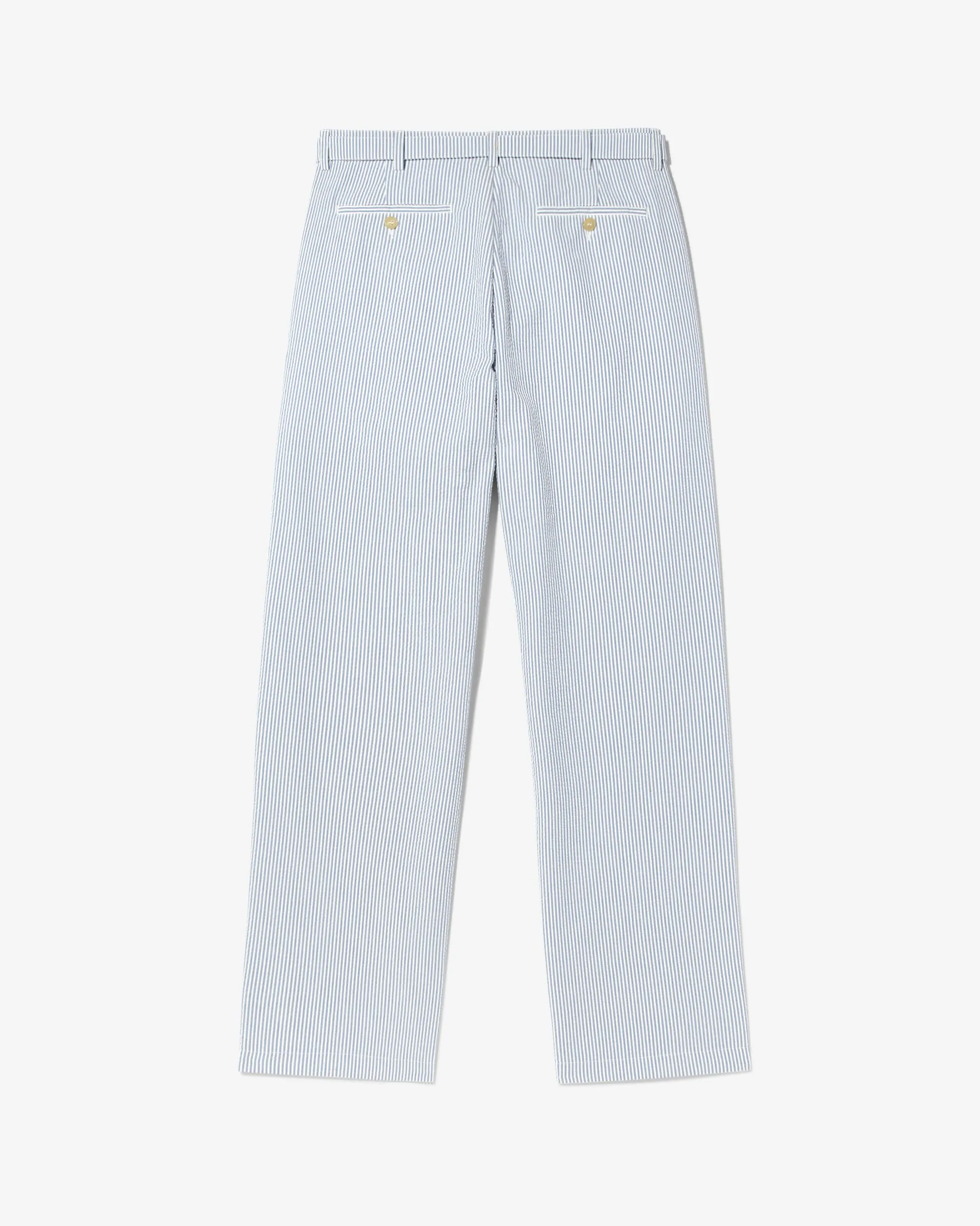 Seersucker Belted Single-Pleat Trousers sold by Noah NYC product image thumbnail 2