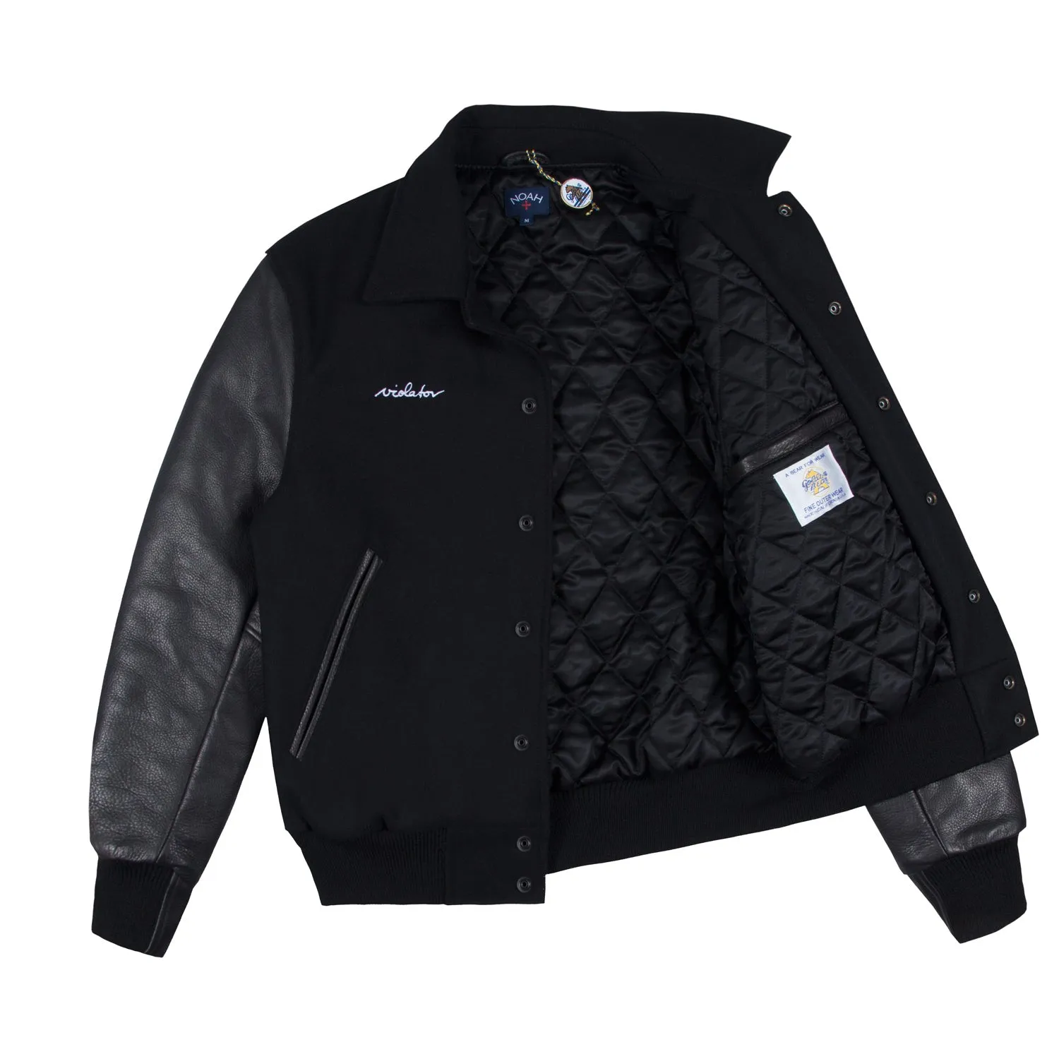 Violator Rose Varsity Jacket sold by Noah NYC product image thumbnail 4