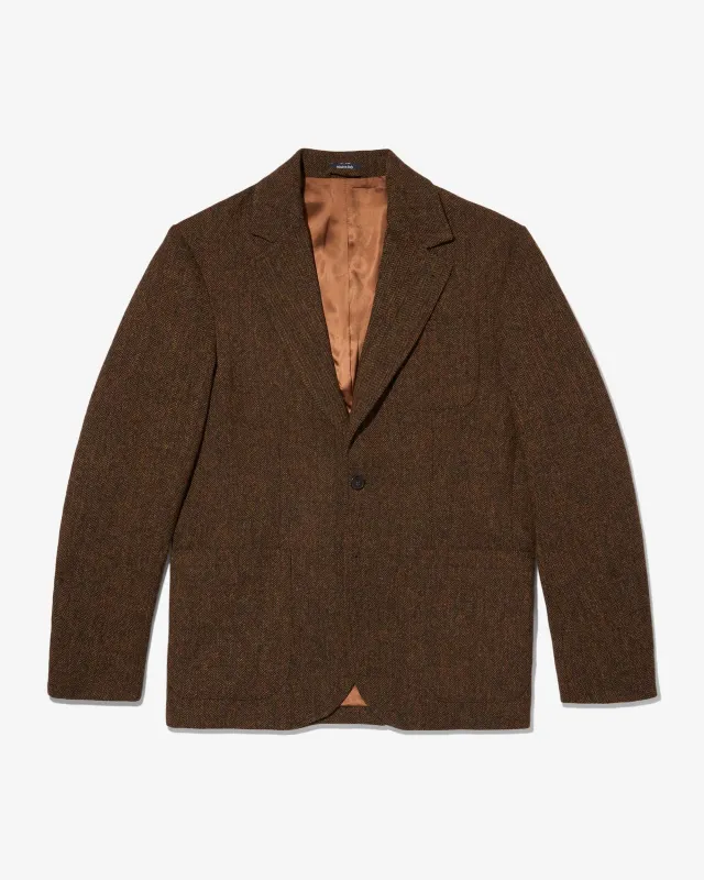 Wool Herringbone Sack Jacket sold by Noah NYC