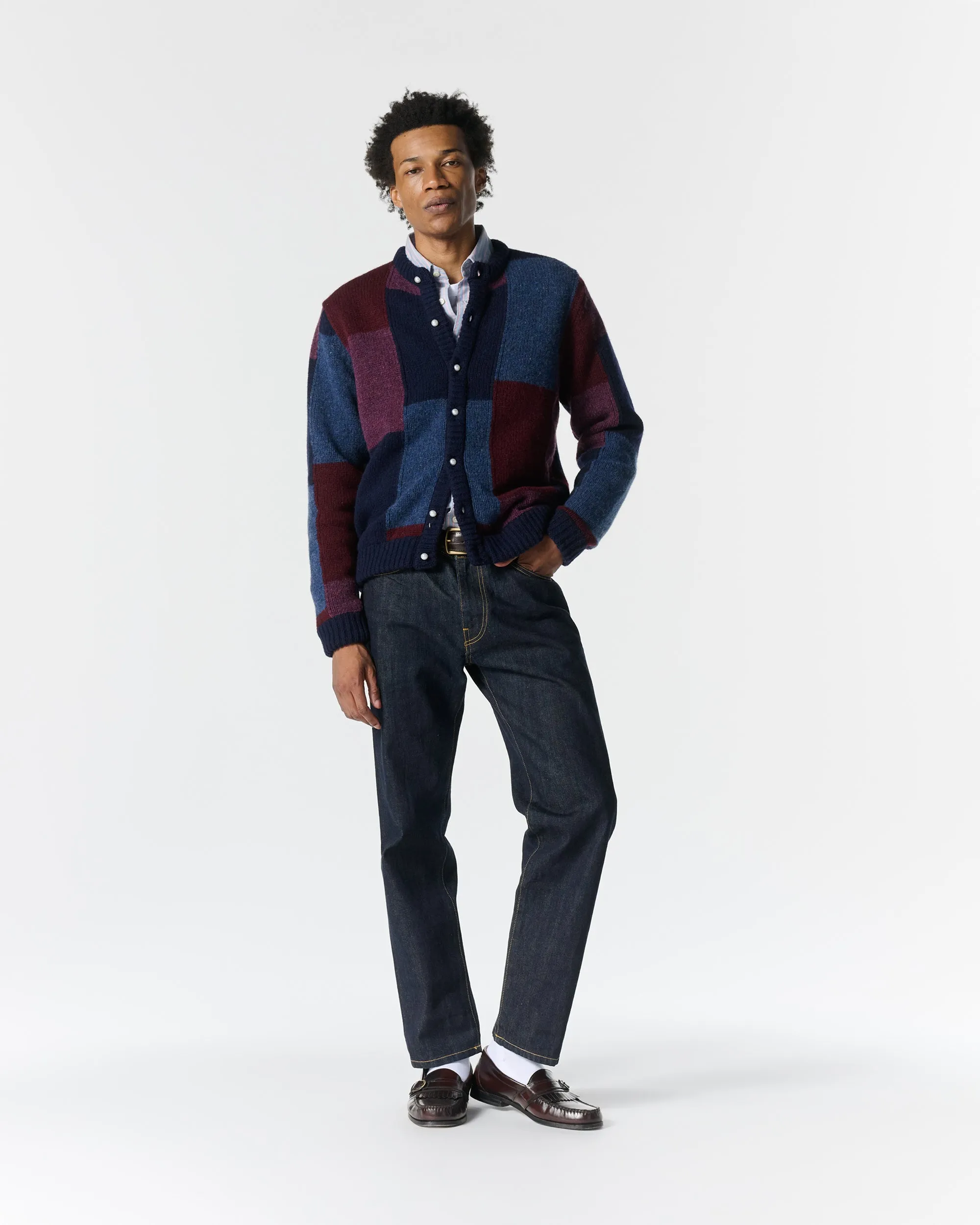 Shetland Patchwork Cardigan (Pre-Order) sold by Noah NYC product image thumbnail 3