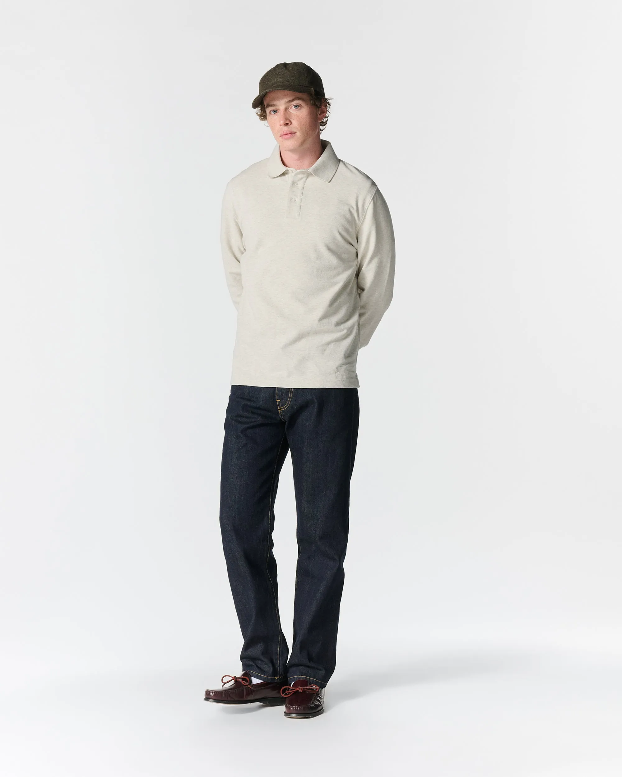 Long Sleeve Pique Polo sold by Noah NYC product image thumbnail 4