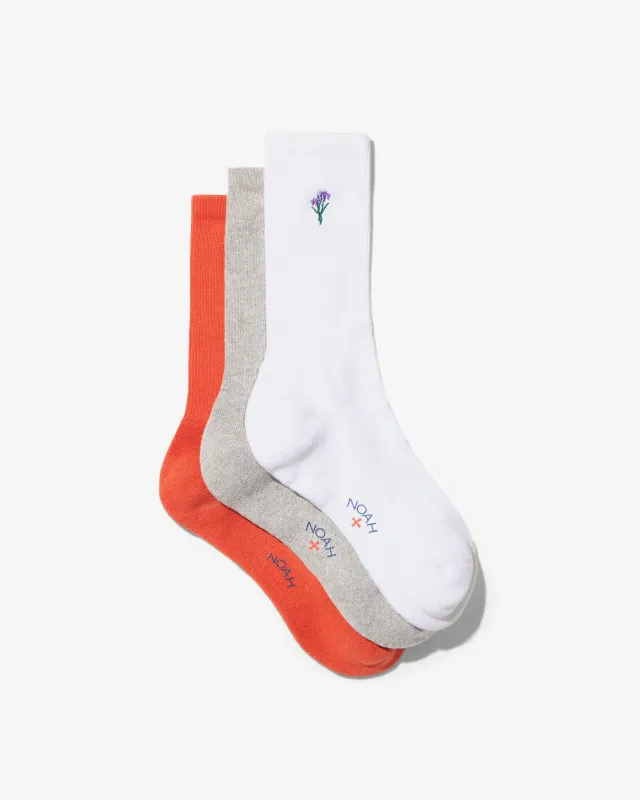 Iris Sock 3-Pack sold by Noah NYC