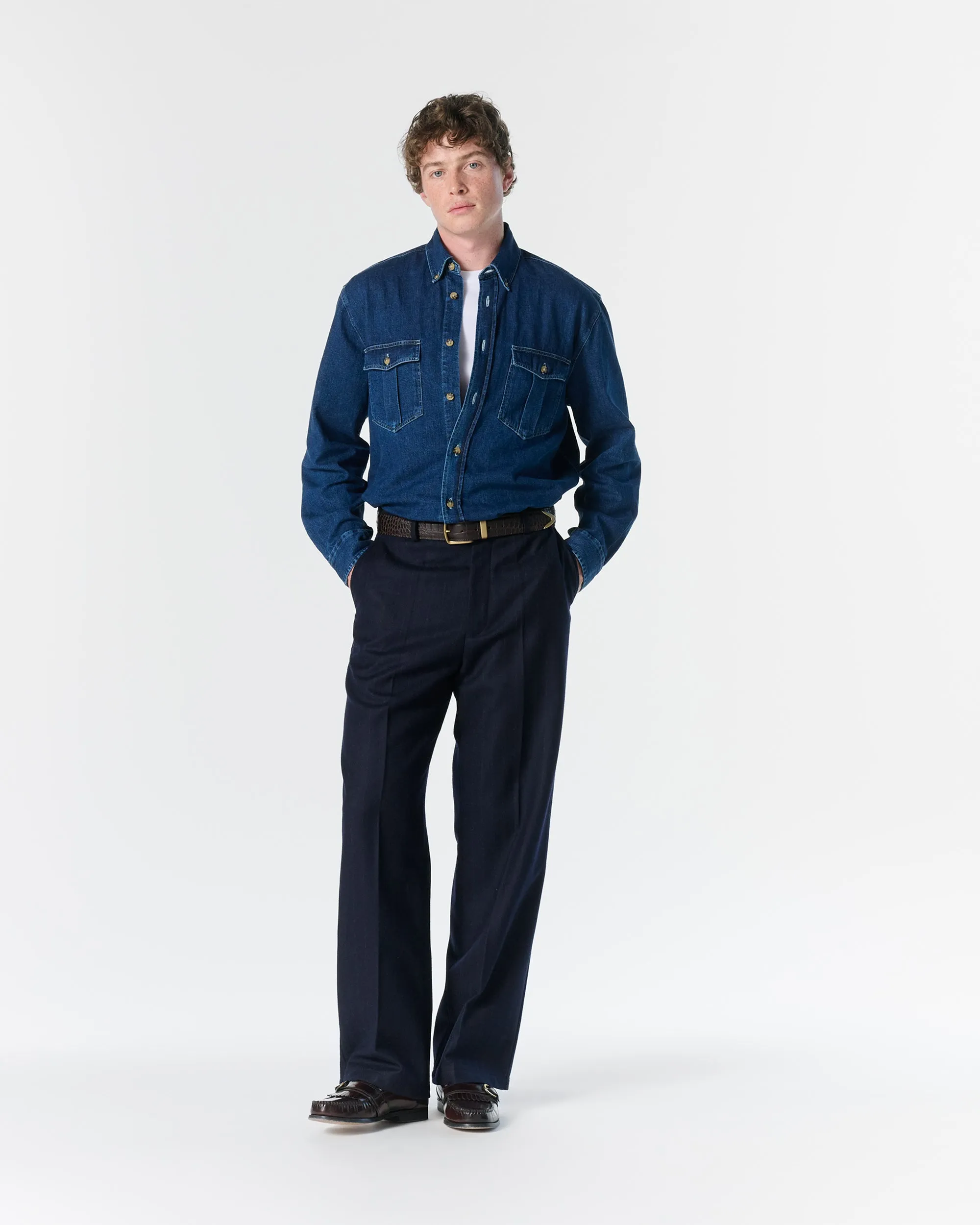 Denim Shirt sold by Noah NYC product image thumbnail 4