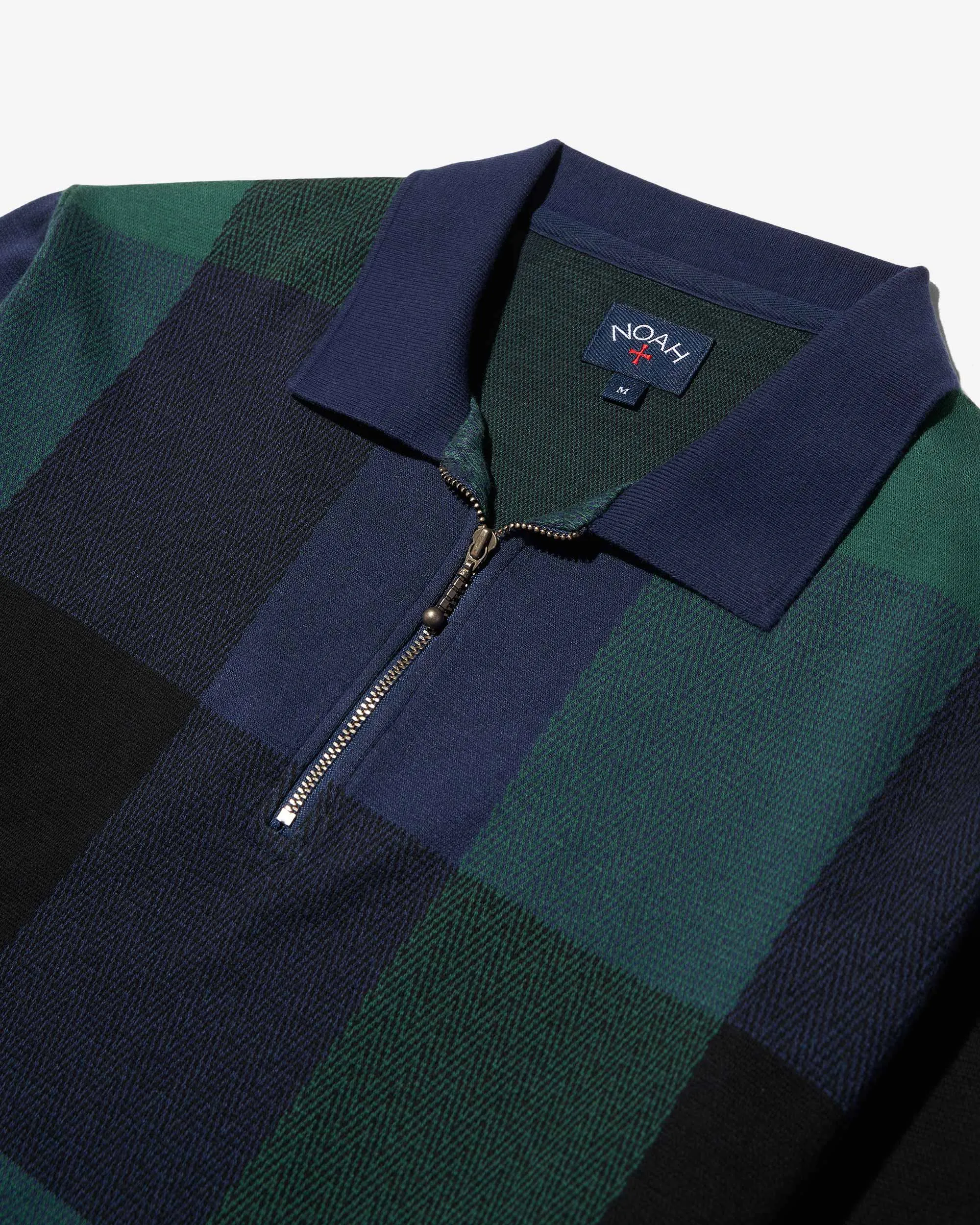 Buffalo Plaid Zip Polo sold by Noah NYC product image thumbnail 2