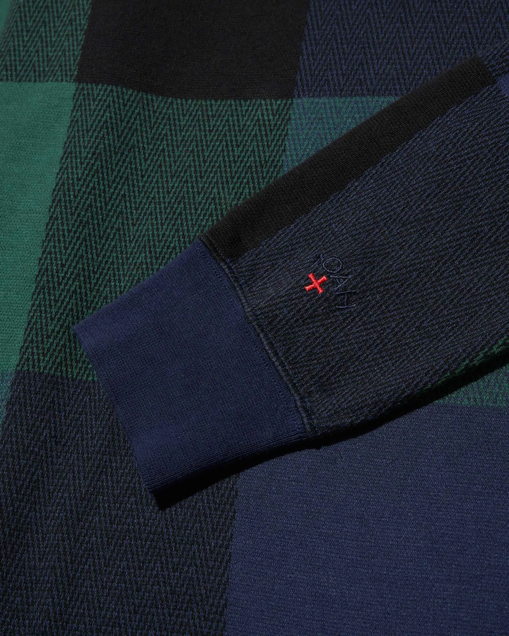 Buffalo Plaid Zip Polo sold by Noah NYC product image thumbnail 3