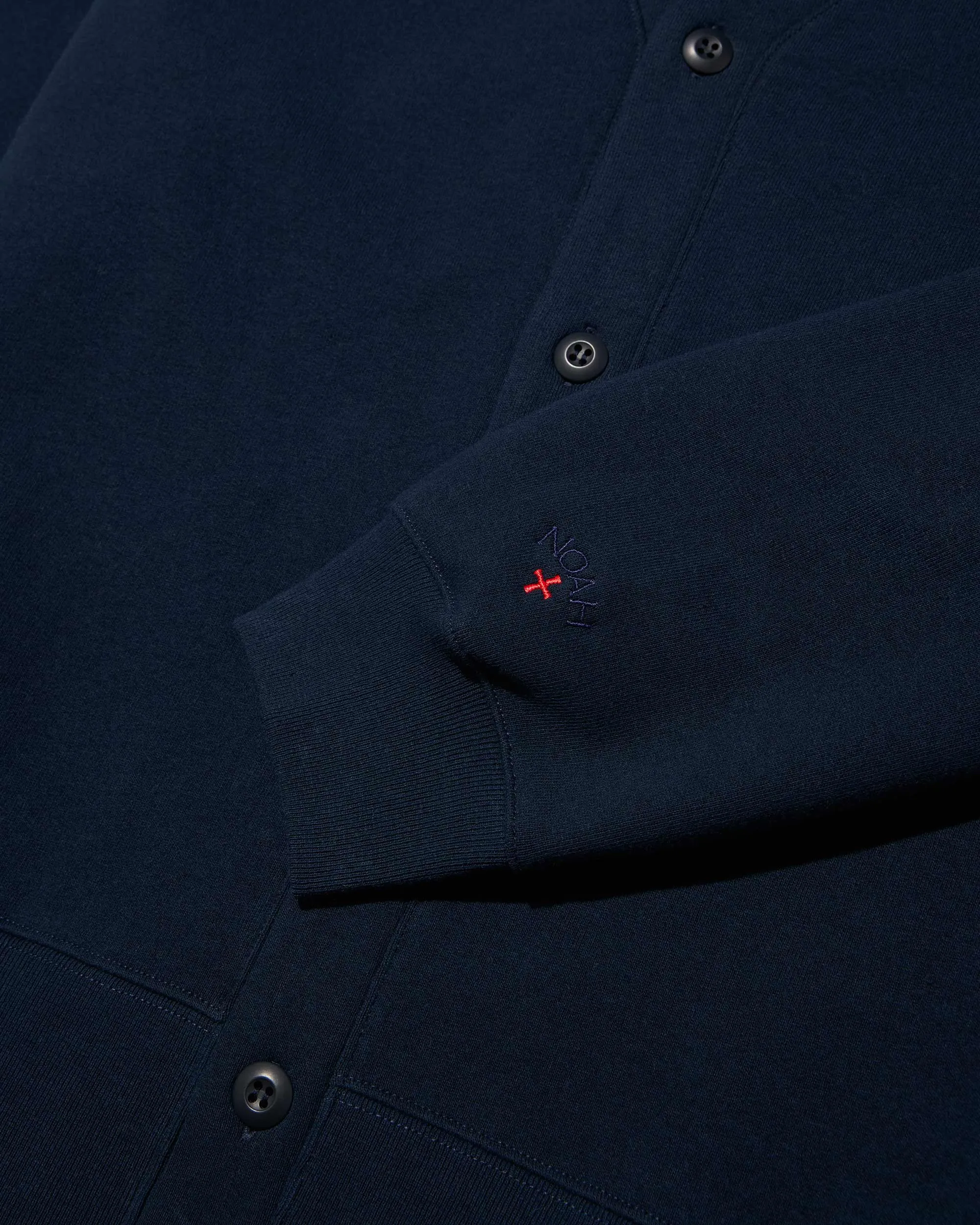 Fleece High Rib Cardigan sold by Noah NYC product image thumbnail 3