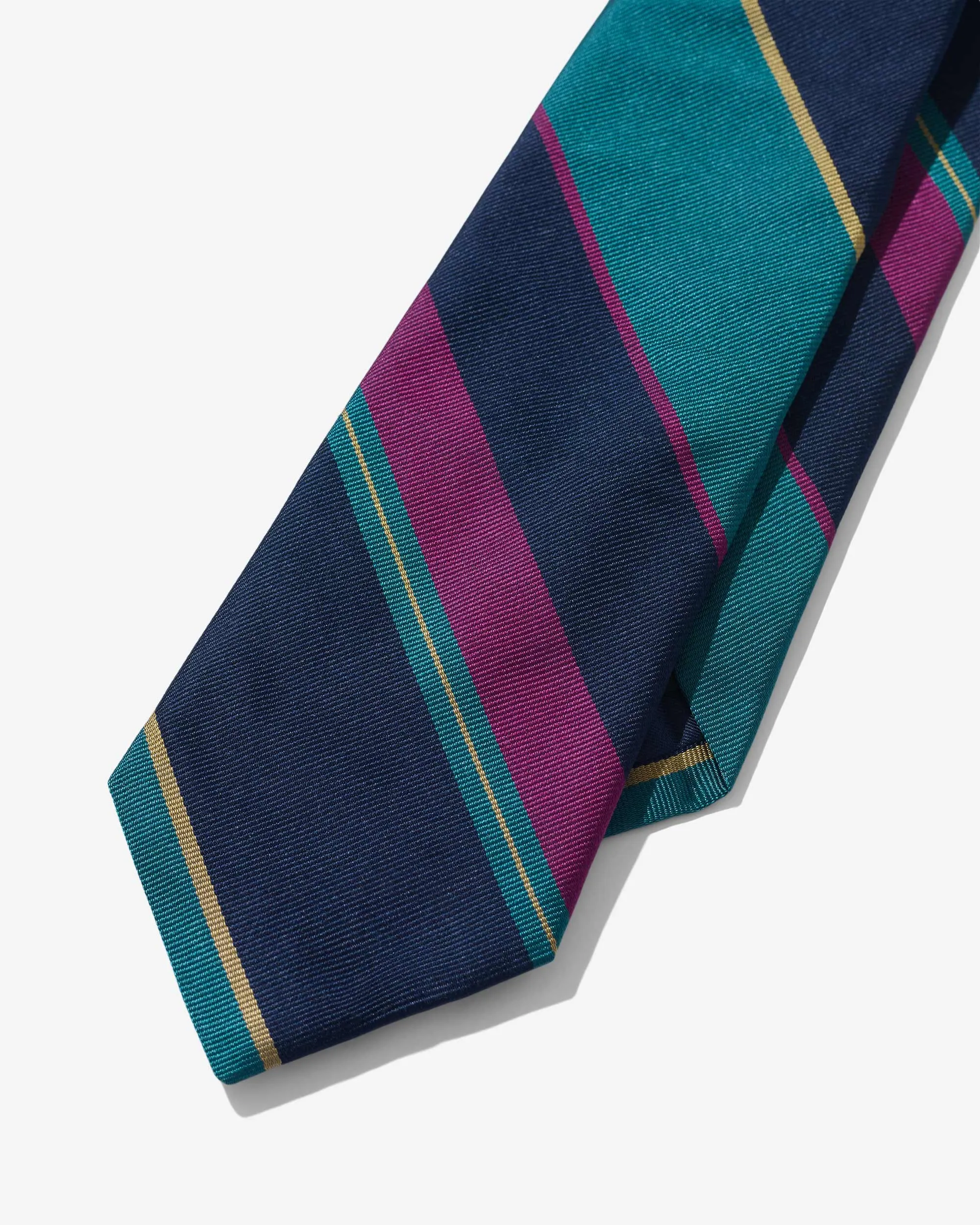 Multi Stripe Silk Necktie sold by Noah NYC product image thumbnail 2
