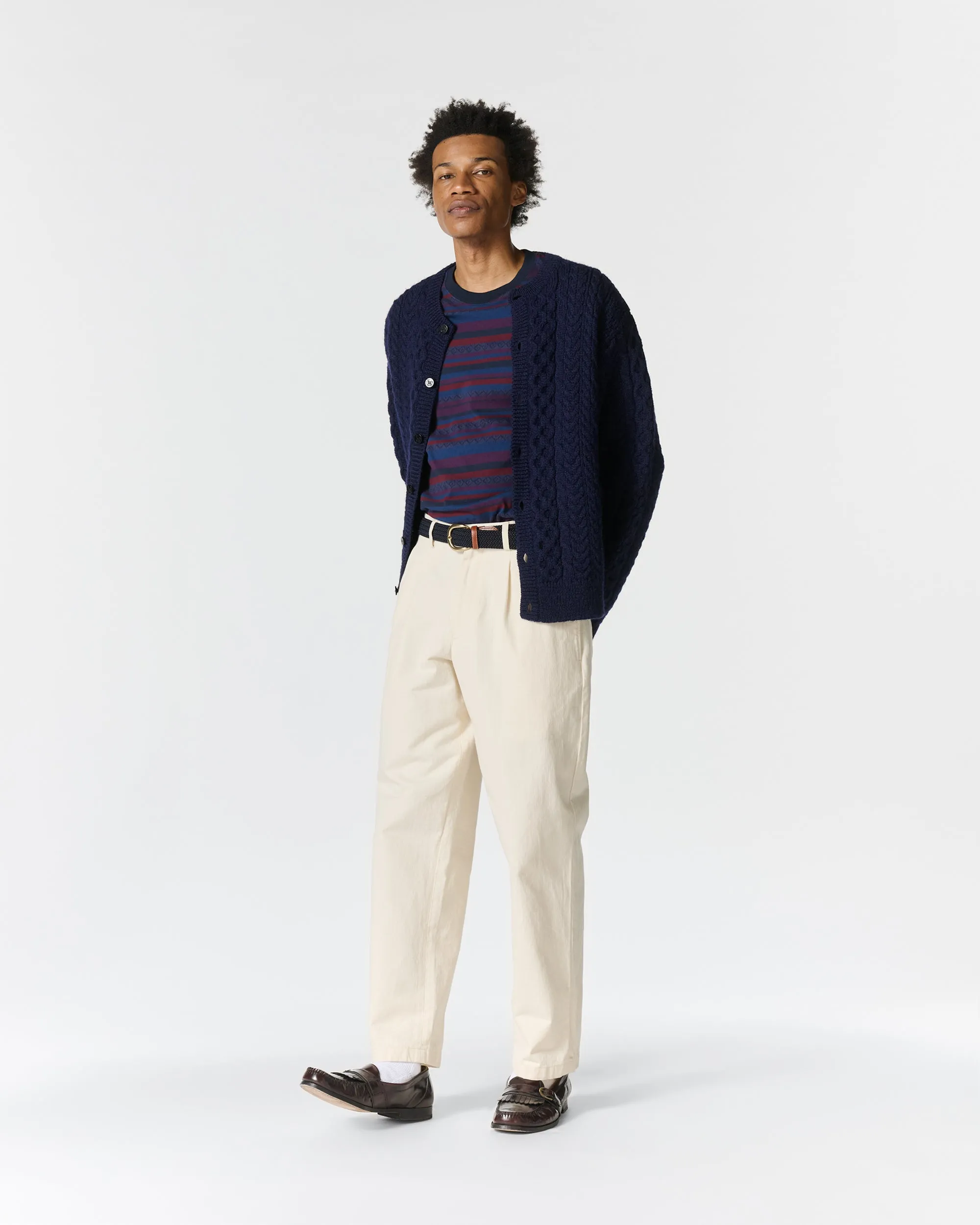 Wool Fisherman Cardigan sold by Noah NYC product image thumbnail 5