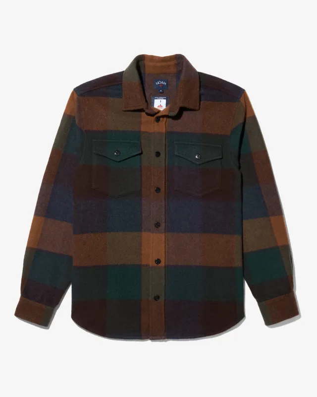 Plaid Cashmere CPO made by Noah NYC