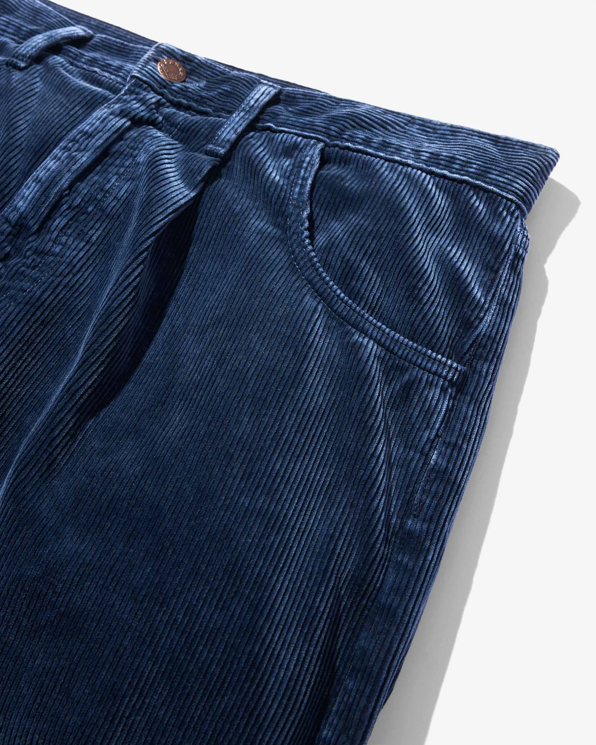 Pleated Salt Wash Corduroy Pant sold by Noah NYC product image thumbnail 3