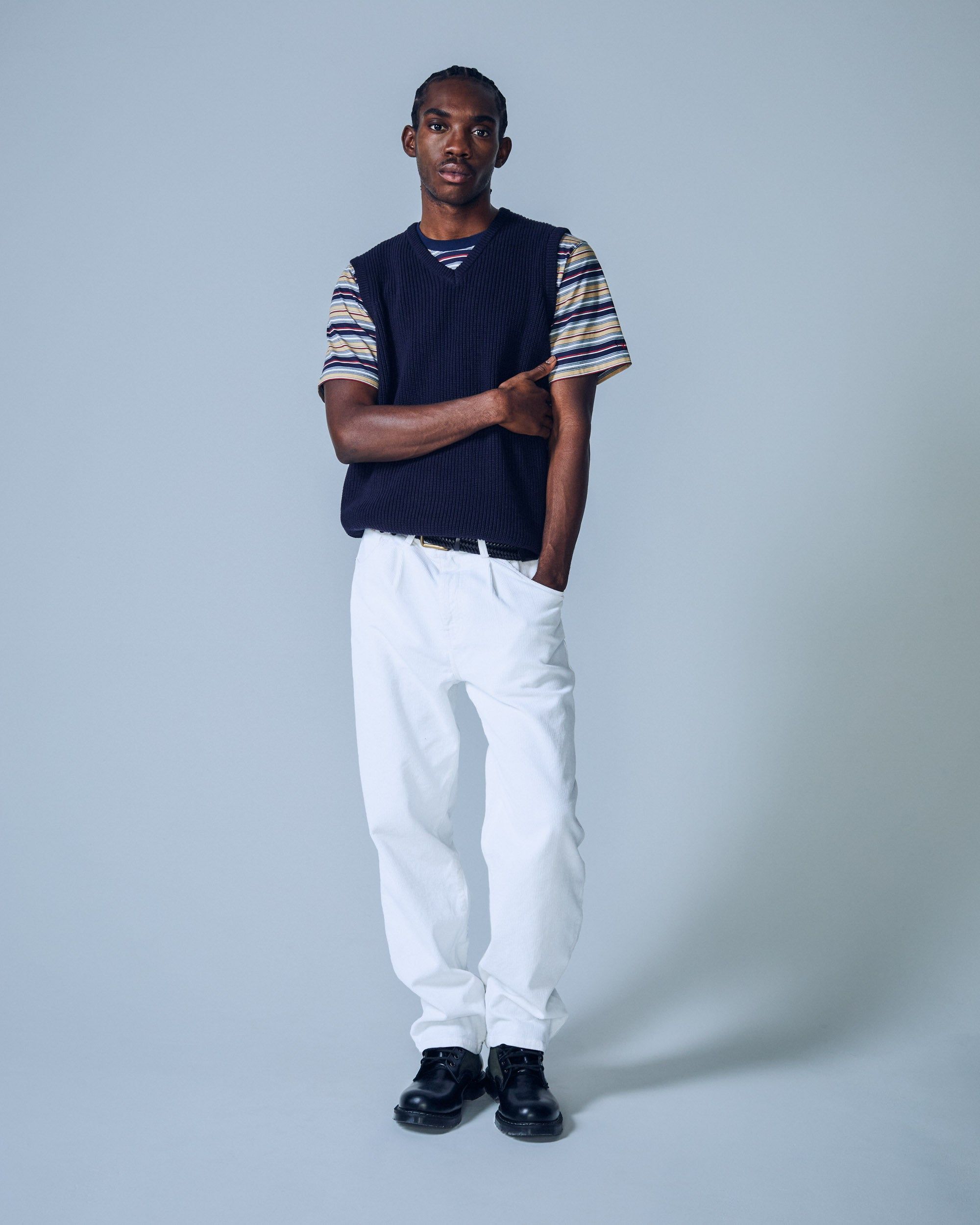 Printed Striped Top sold by Noah NYC product image thumbnail 2