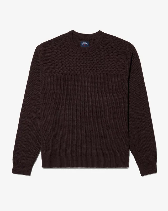 Textured Yoke Sweater made by Noah NYC