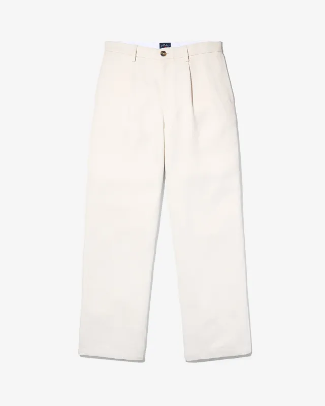 Canvas Single Pleat Trouser made by Noah NYC