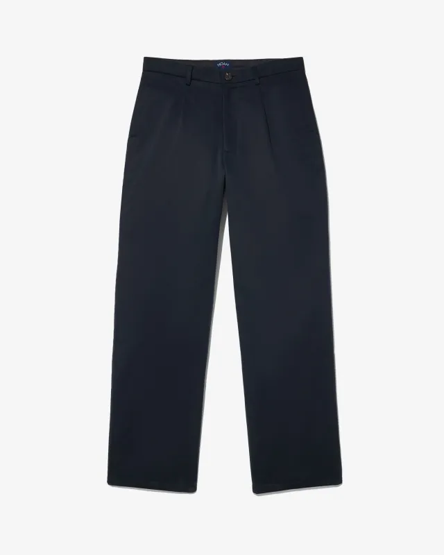 Sanded Twill Pleated Trouser made by Noah NYC