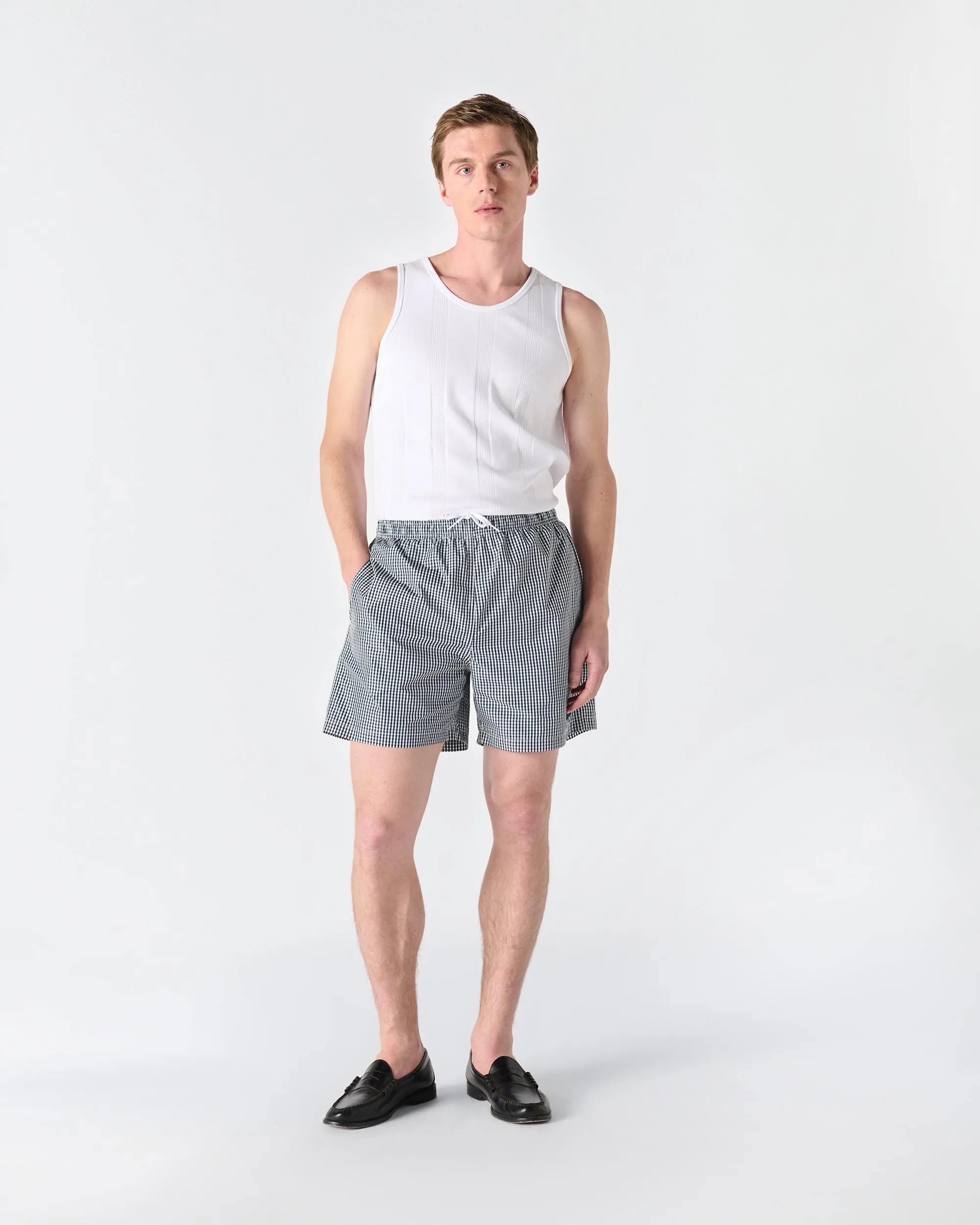 Gingham Swim Trunk sold by Noah NYC product image thumbnail 5