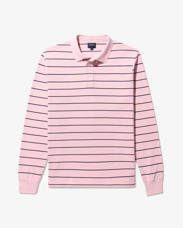 Long Sleeve Pique Polo made by Noah NYC