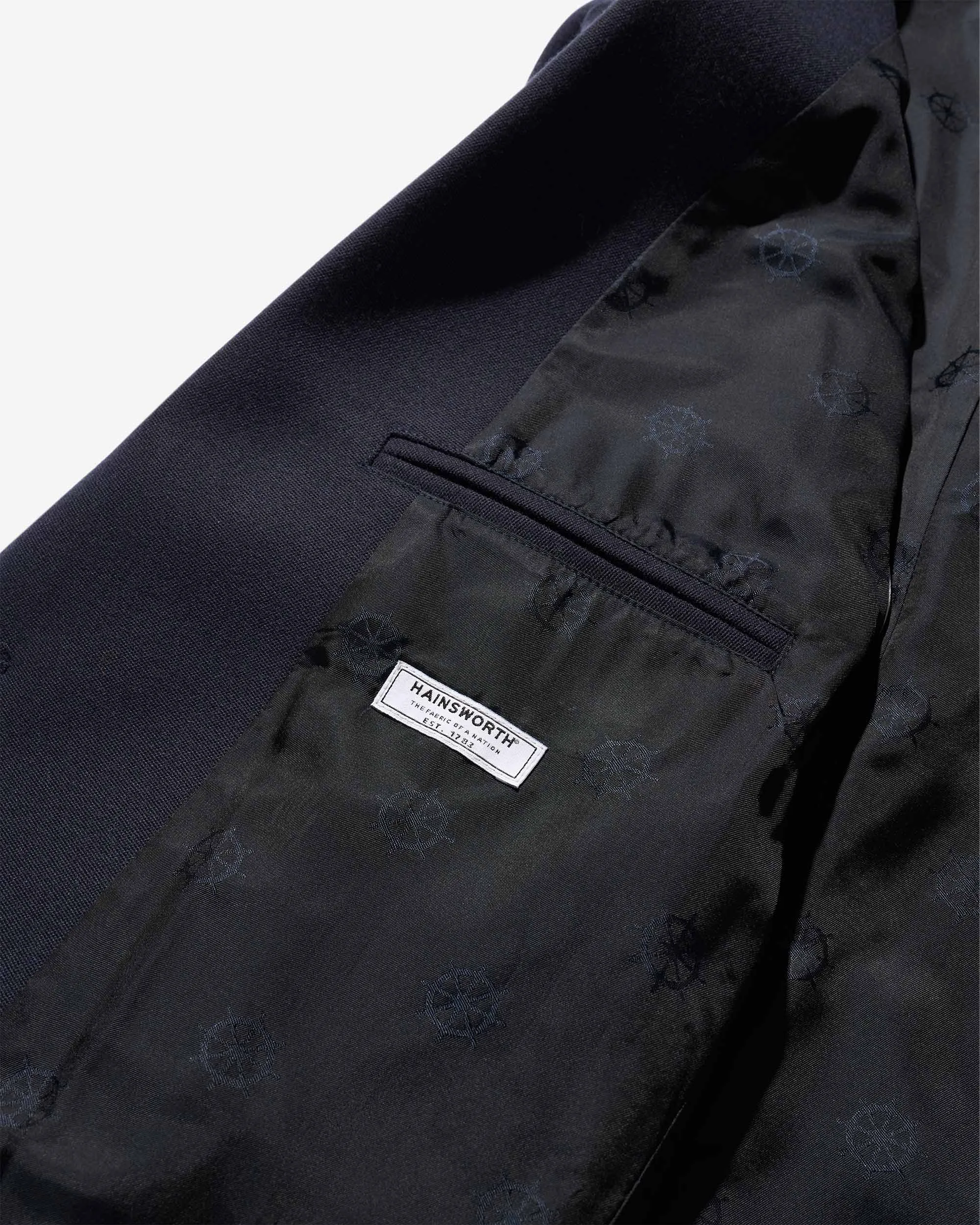 Barathea Wool Sack Jacket sold by Noah NYC product image thumbnail 5