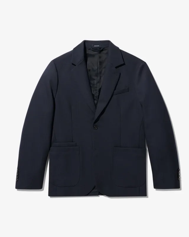 Barathea Wool Sack Jacket made by Noah NYC