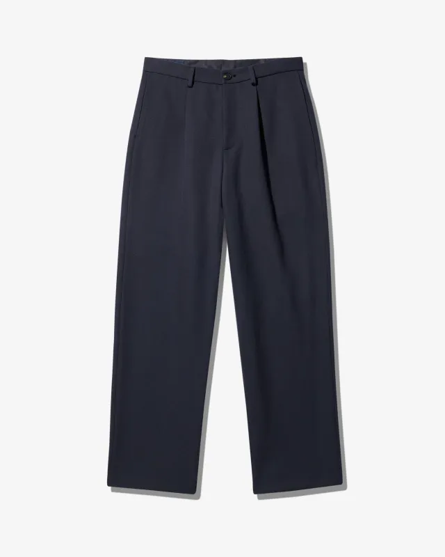 Barathea Wool Pleated Trouser made by Noah NYC