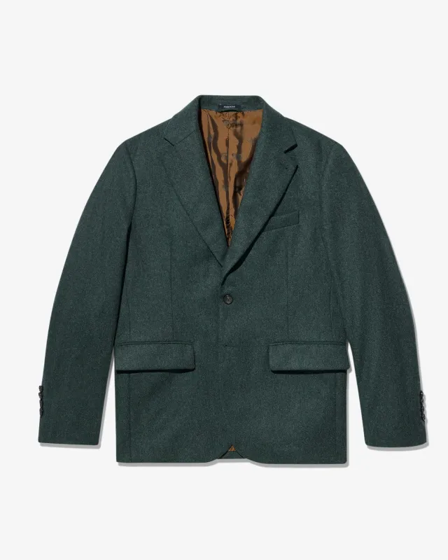 Single-Breasted Wool Flannel Jacket made by Noah NYC