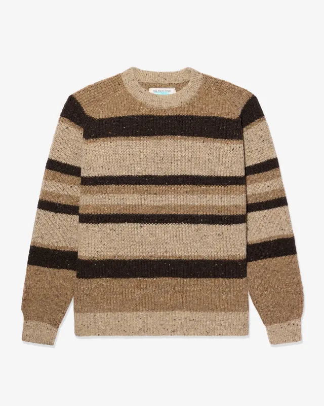 Striped Donegal Shaker Sweater made by Noah NYC