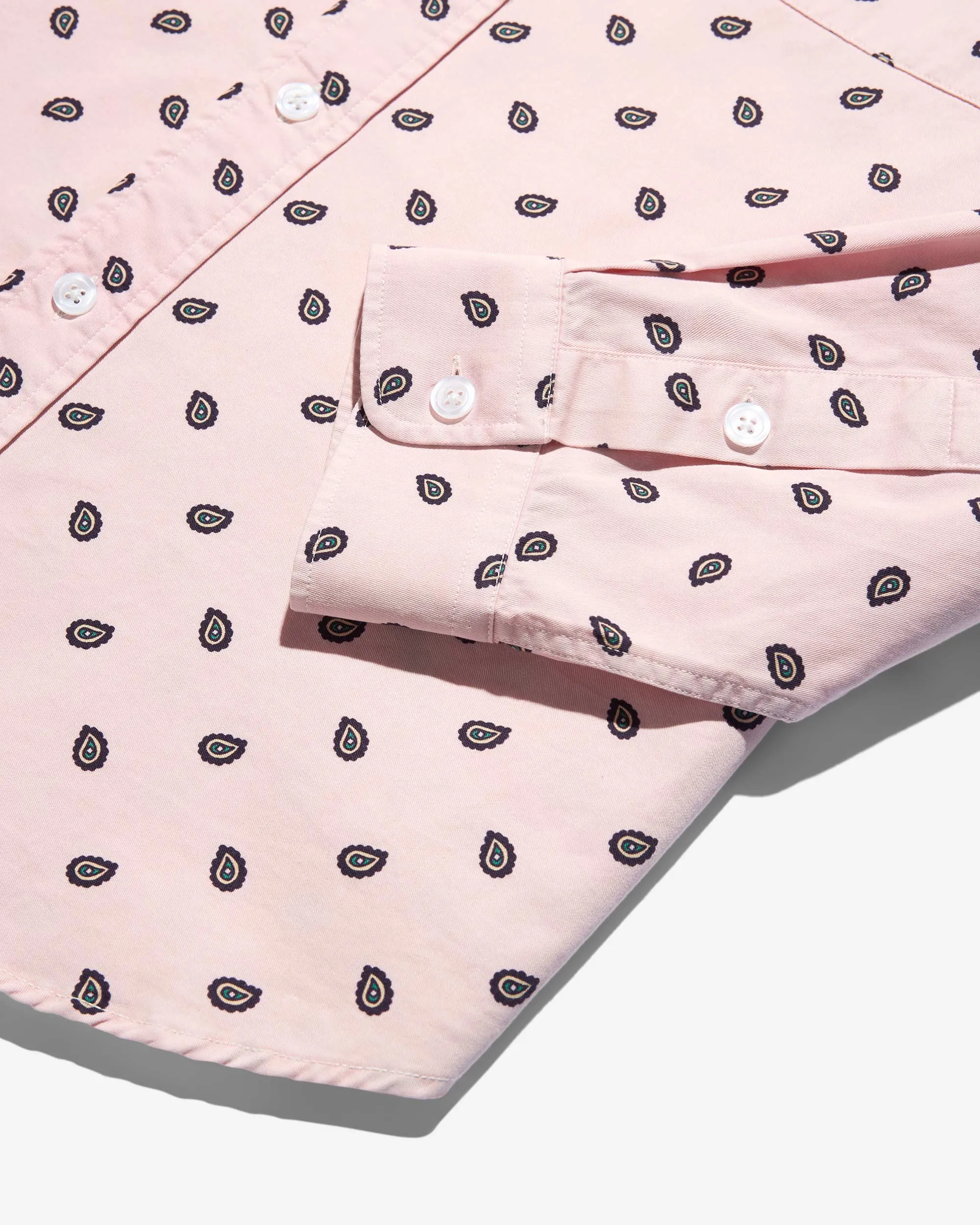 Pink Paisley Shirt sold by Noah NYC product image thumbnail 4