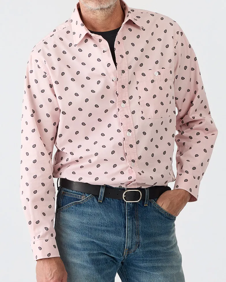 Pink Paisley Shirt sold by Noah NYC product image thumbnail 2
