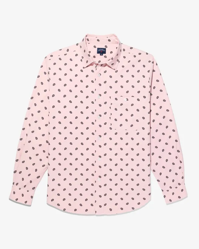 Pink Paisley Shirt made by Noah NYC
