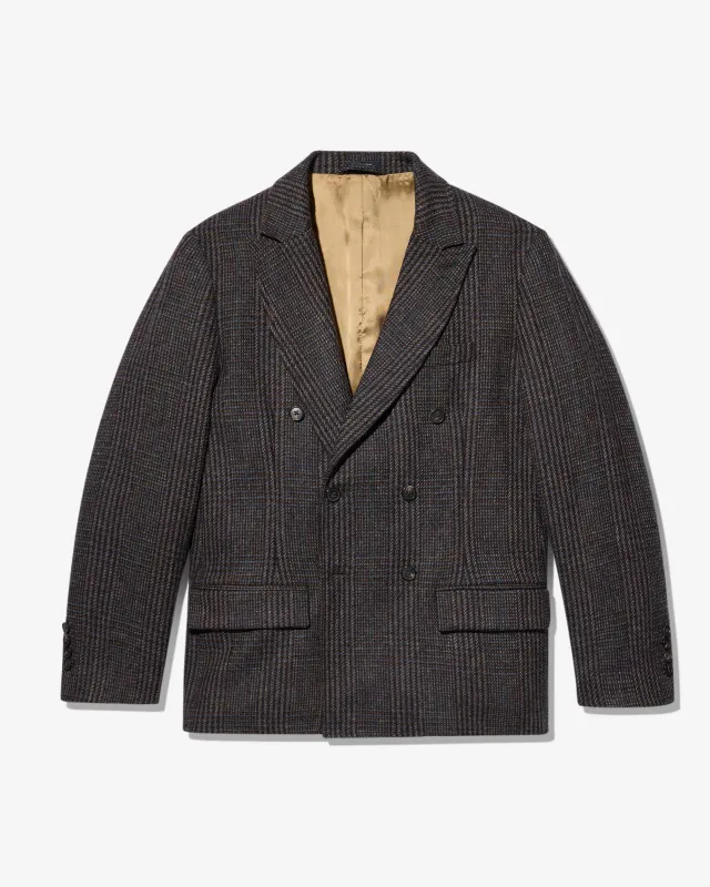 Irish Check Double-Breasted Jacket made by Noah NYC