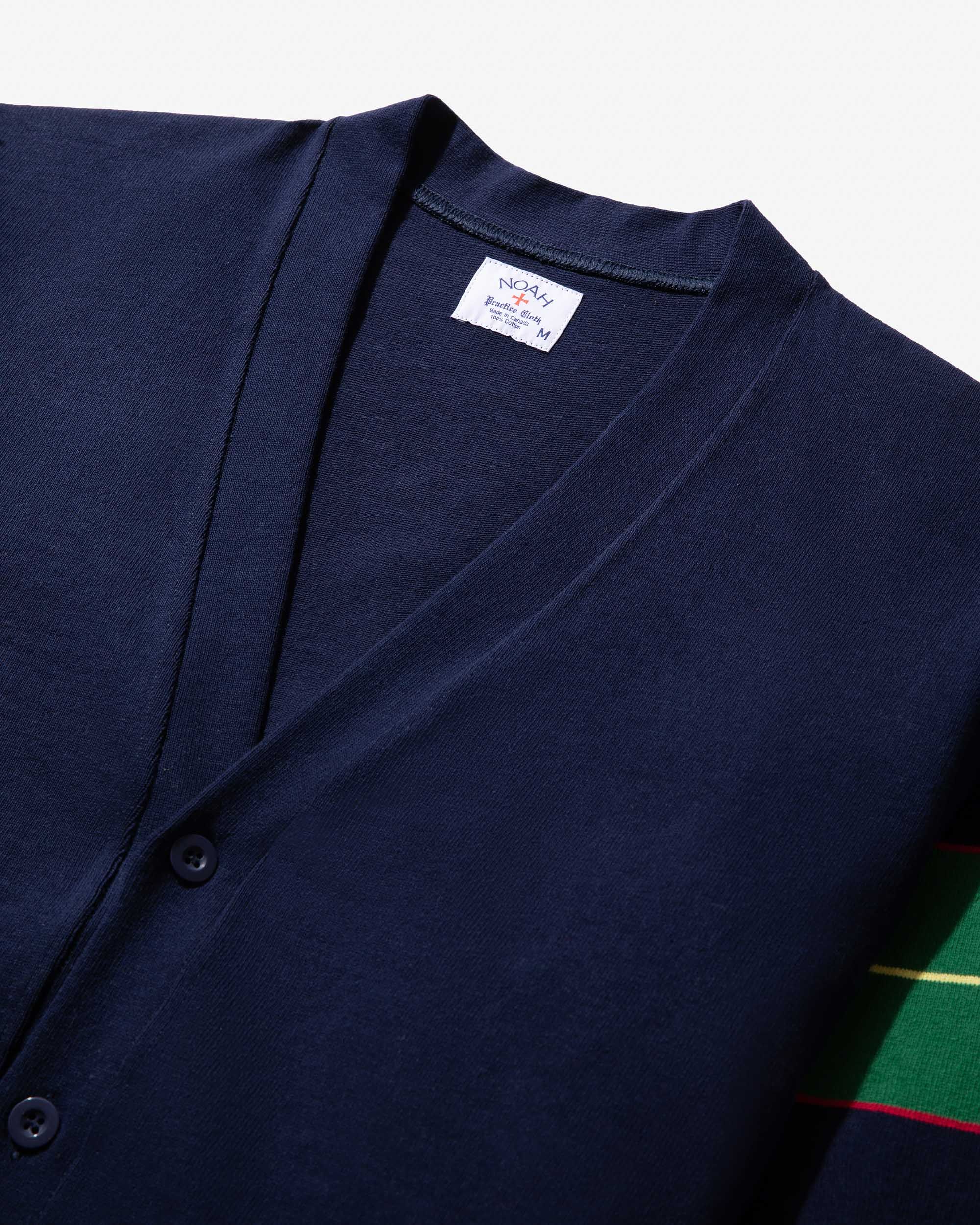 Sleeve Stripe Rugby Cardigan sold by Noah NYC product image thumbnail 2