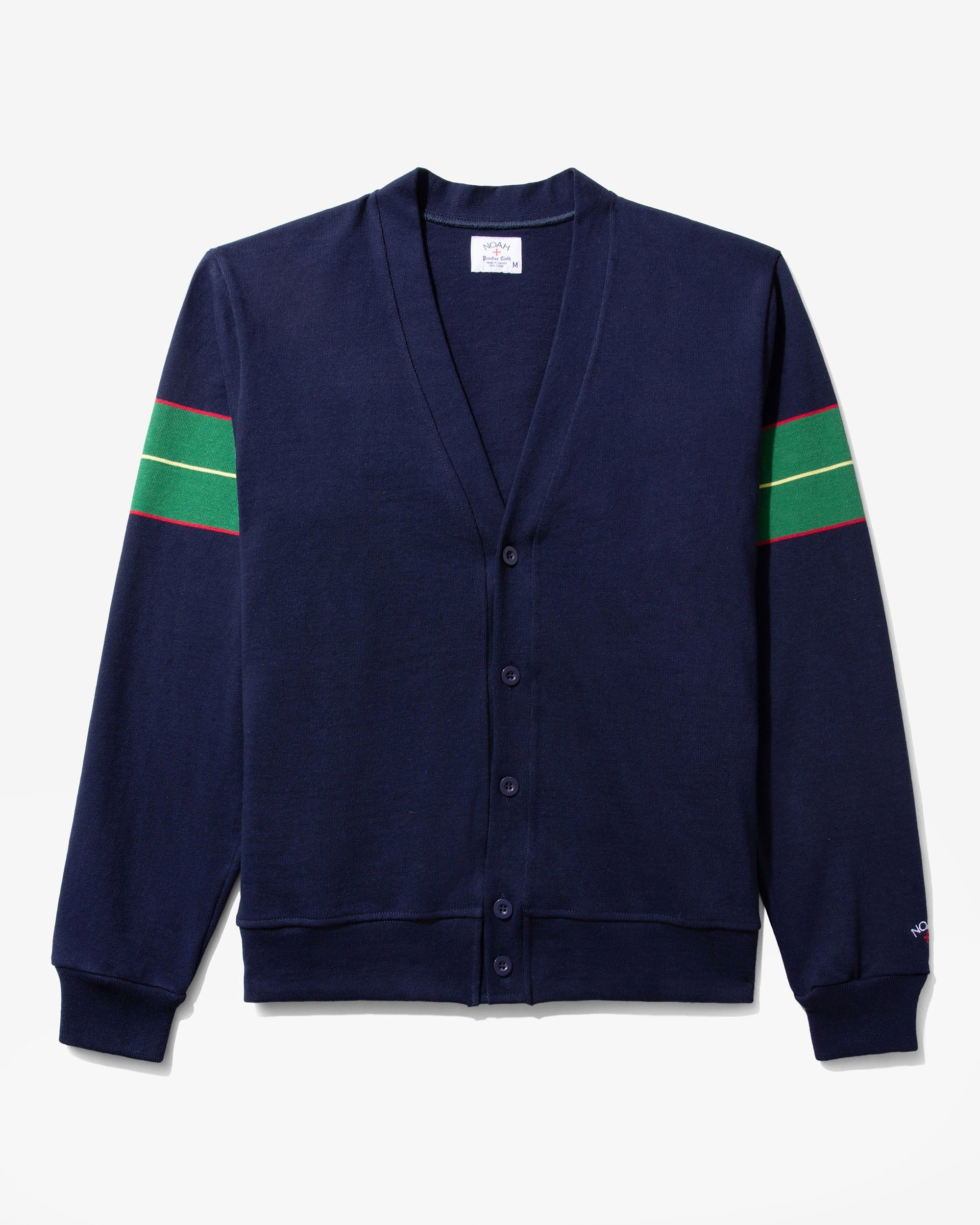 Sleeve Stripe Rugby Cardigan sold by Noah NYC