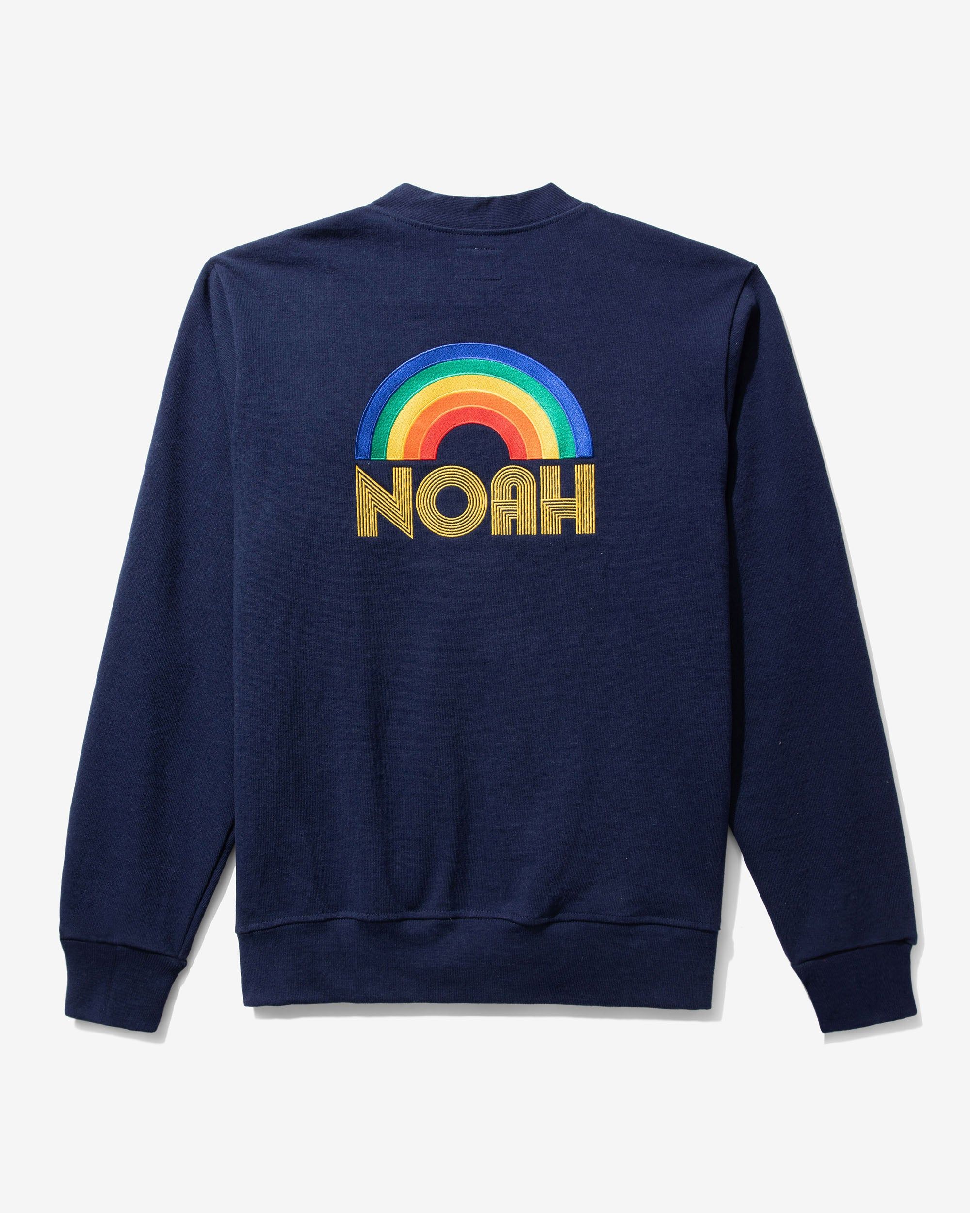 Rainbow Rugby Cardigan sold by Noah NYC
