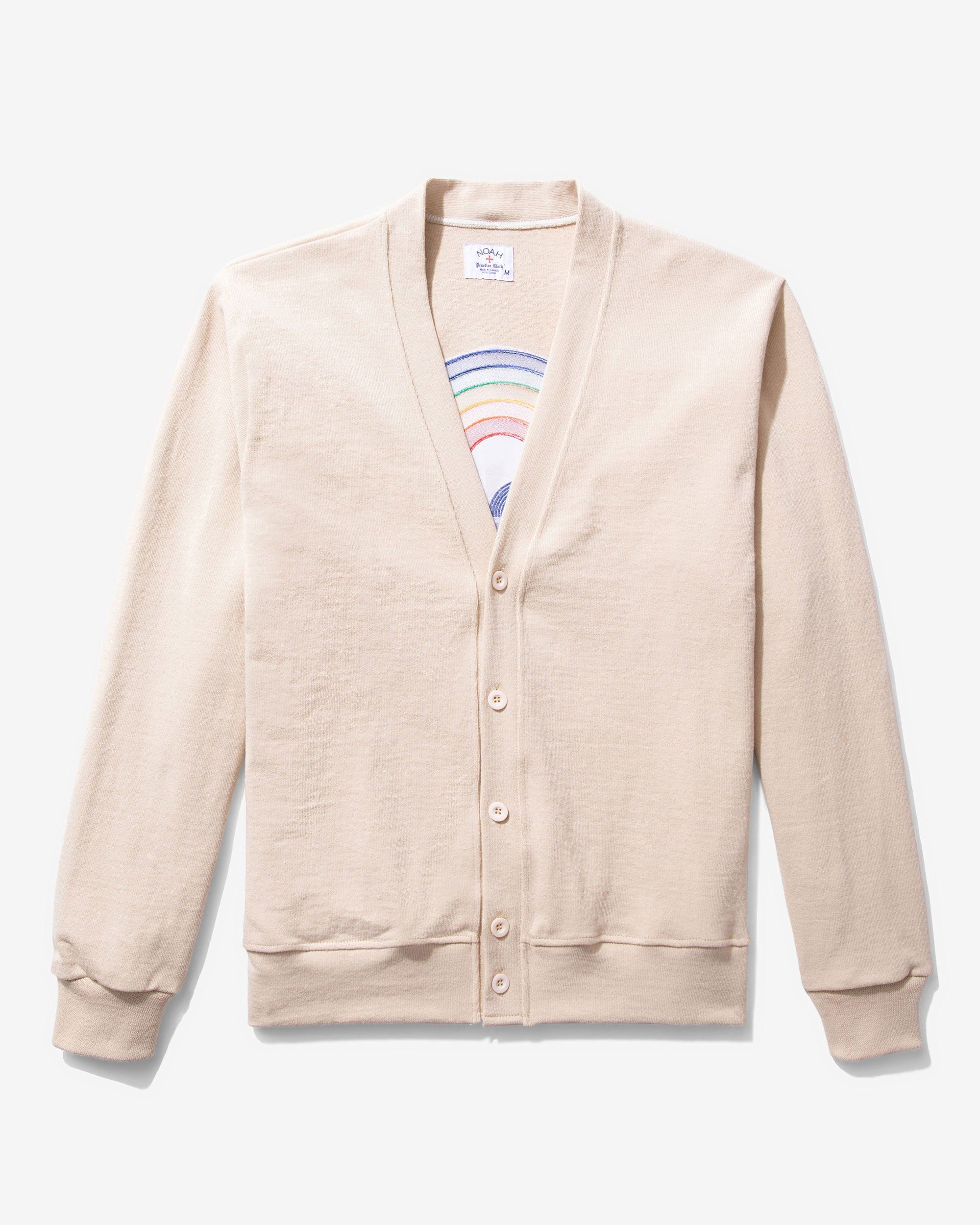Rainbow Rugby Cardigan sold by Noah NYC product image thumbnail 6