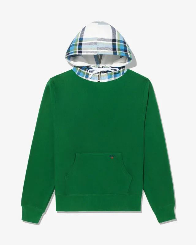 Flannel Hood Sweatshirt sold by Noah NYC