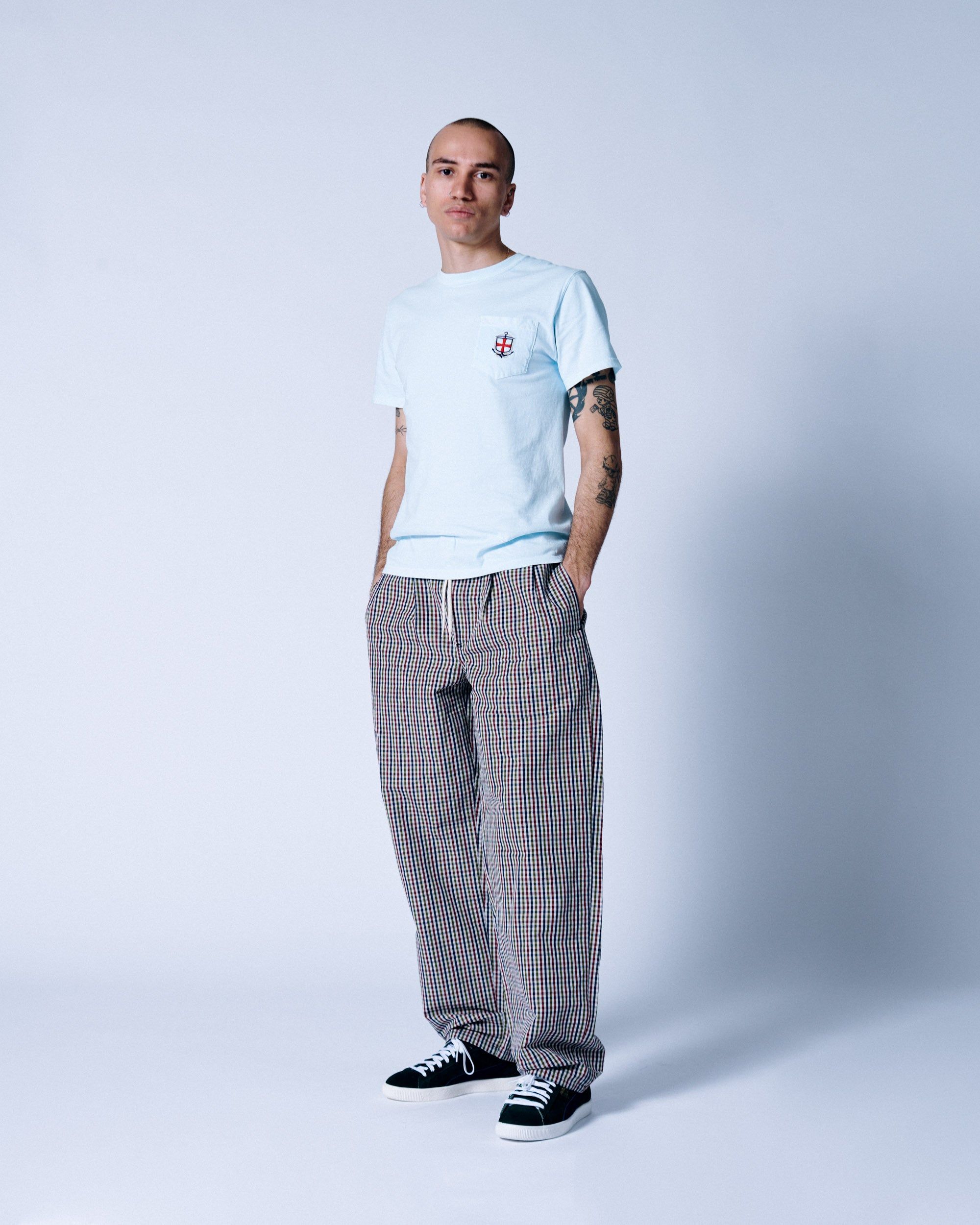 Drawstring Check Pant sold by Noah NYC product image thumbnail 5